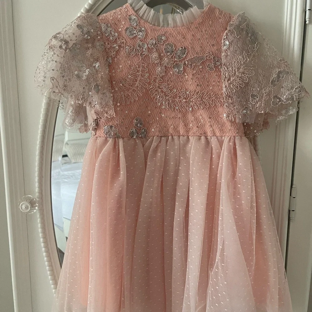 Jessakae 18-24m pink dress in mint condition - Picture 2 of 3